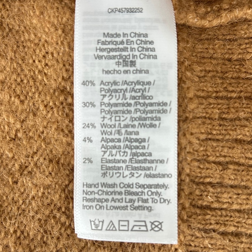 Madewell Colorblock Grandpa Cardigan Sweater Button Front‎ Pockets Wool Blend L - Picture 4 of 8